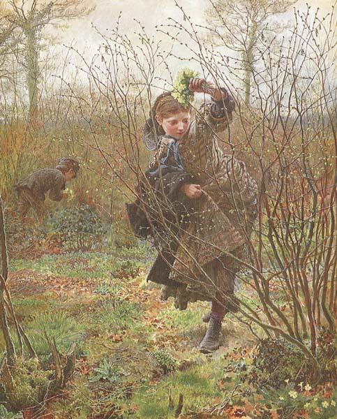 Frederick Walker,ARA,RWS Spring (mk46) France oil painting art